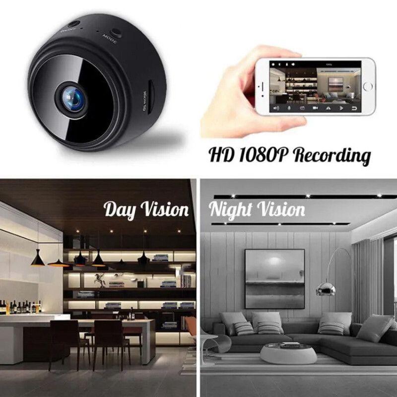 WIFI Remote Surveillance Camera Black 1000mAh