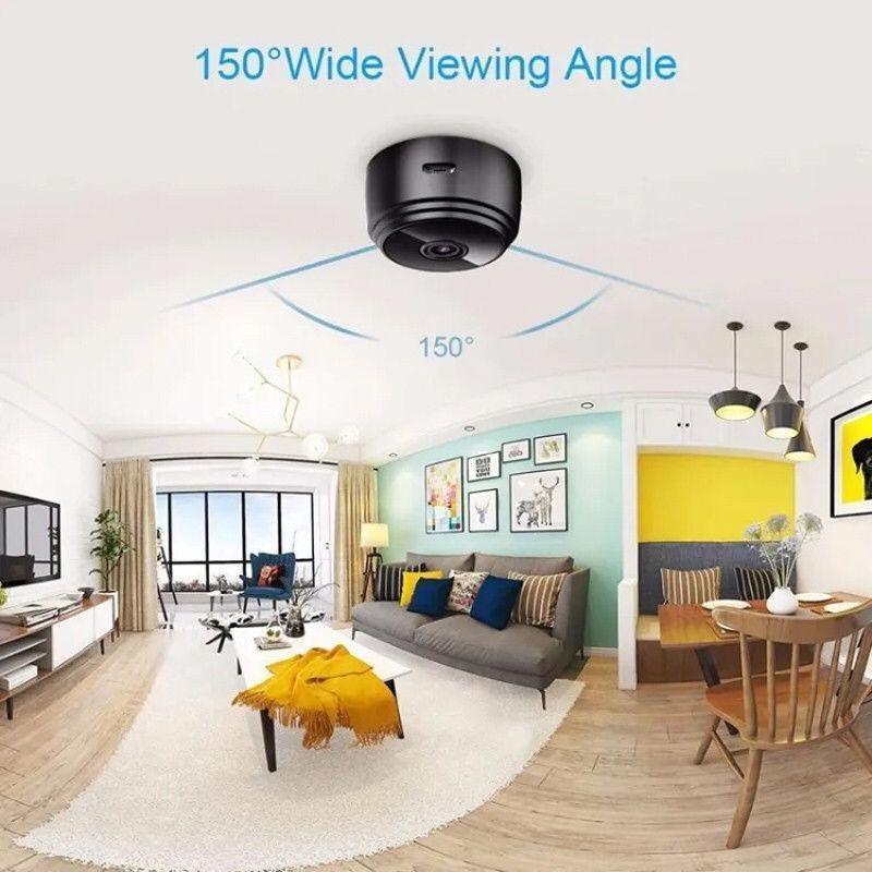 WIFI Remote Surveillance Camera Black 1000mAh
