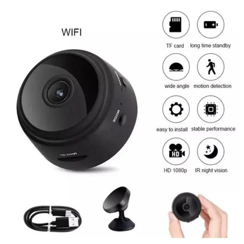 WIFI Remote Surveillance Camera Black 1000mAh