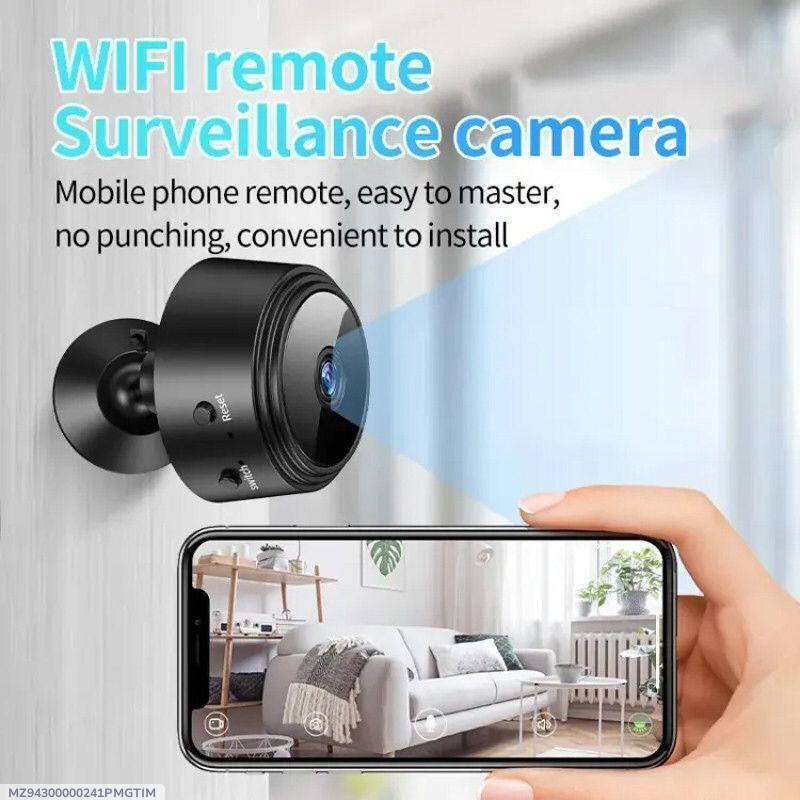 WIFI Remote Surveillance Camera Black 1000mAh